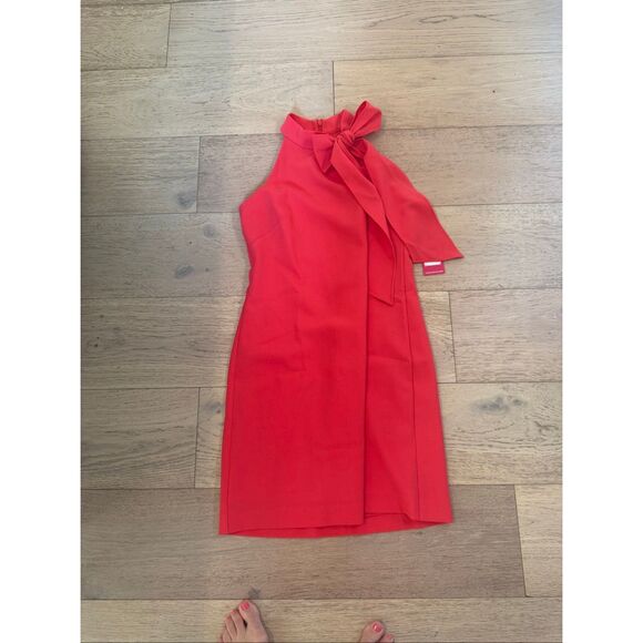 Vince Camuto Women's Bow-Neck Halter Dress size 4P - Picture 3 of 6